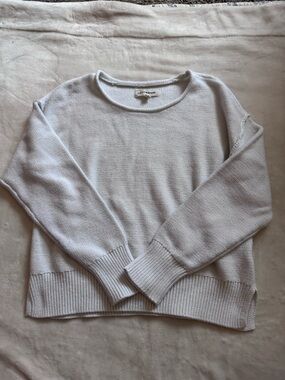 Women’s Small White Crewneck Sweater - Lucky Brand
